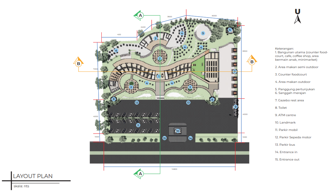 Gunaksa Foodcourt - Architectural Design Studio 6-15