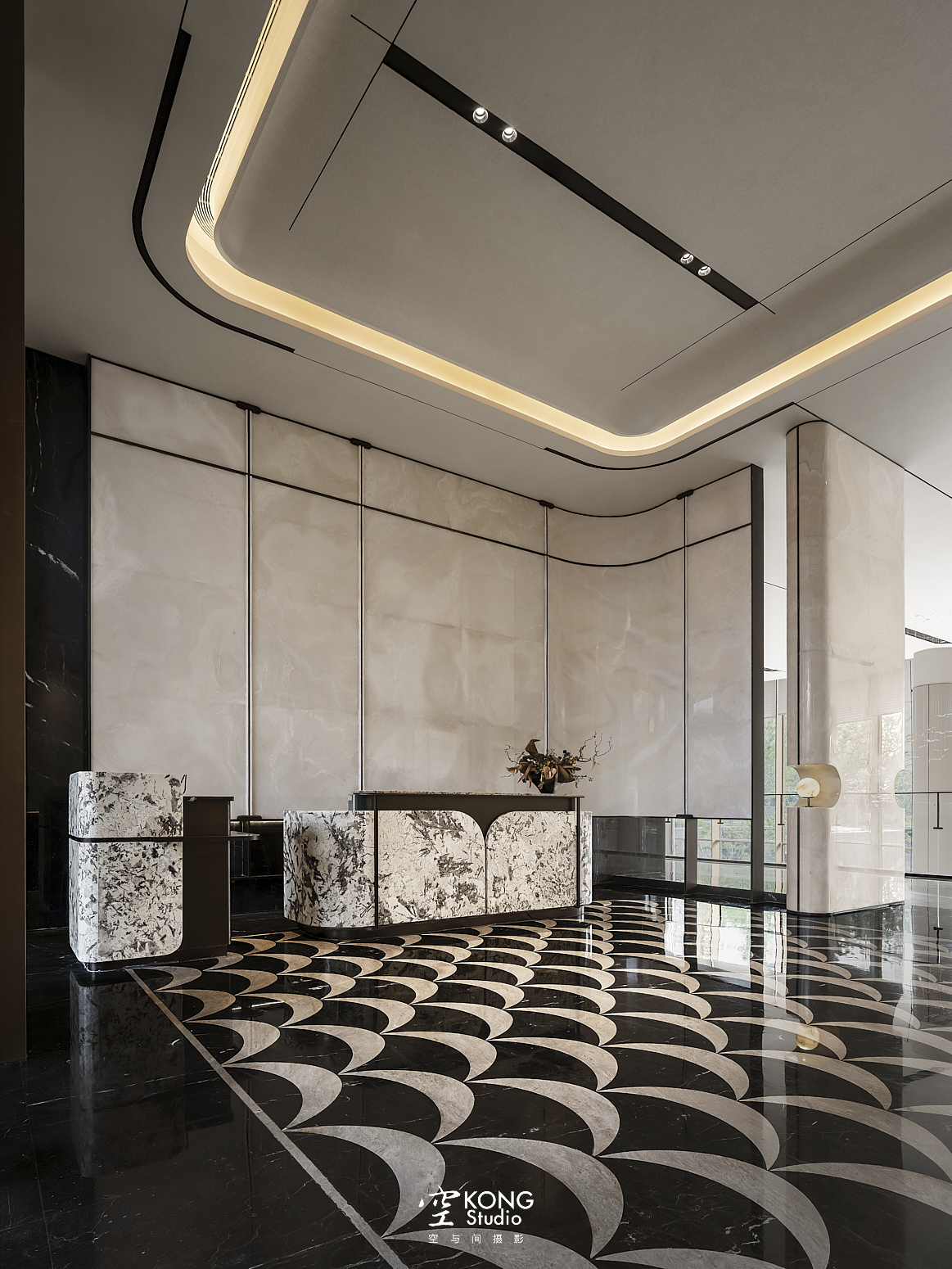 华润置地港宸润府销售中心丨内构筑设计-18