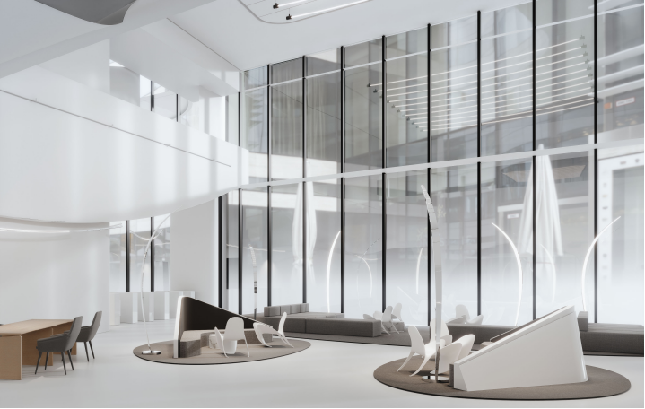 深白 · 国际单位办公楼室内设计丨象蝶设计-37