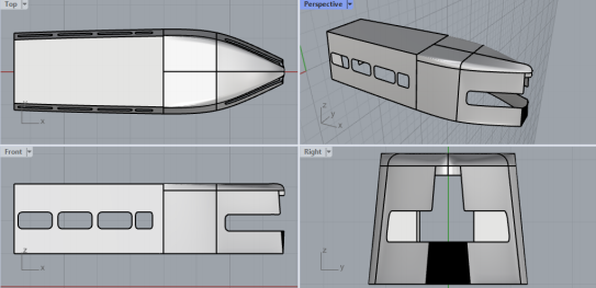 罗马尼亚多瑙河电动单体客船设计-21