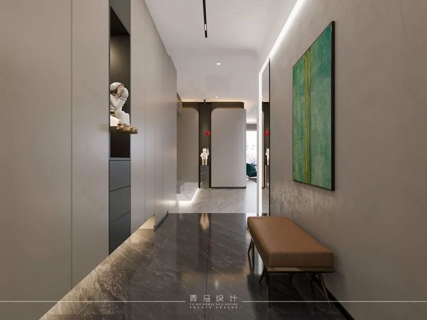 御河上院·268㎡现代上叠丨青马别墅空间设计-43