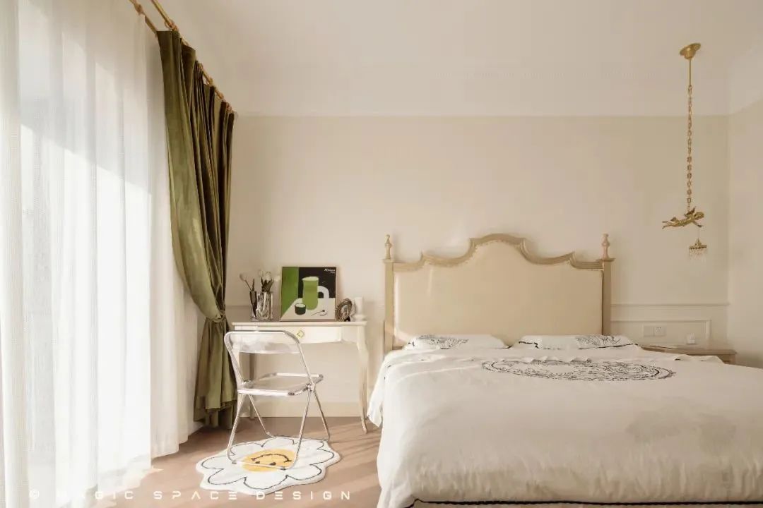 法式奶油风平层丨麻吉家装定制-32