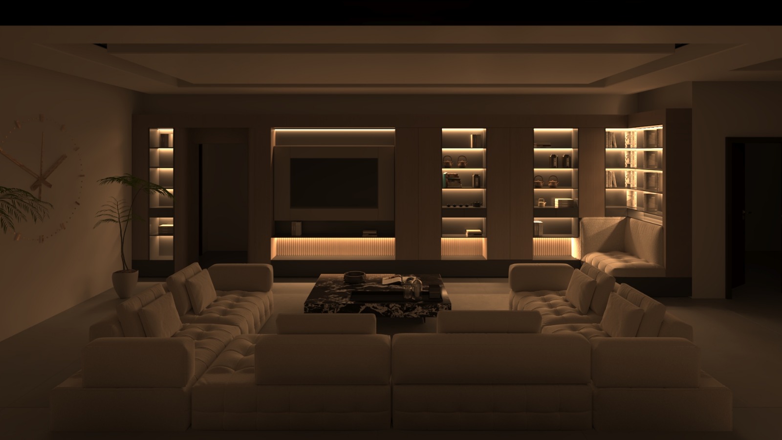 Living Room Interior Design | Modern Comfort-1