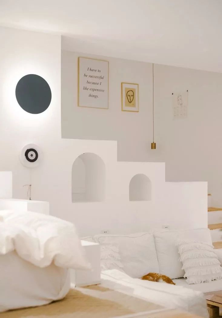 120㎡民宿风混搭家居，纯白打造浪漫不造作体验-24