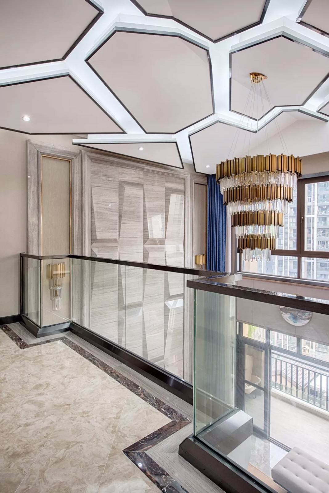 融·质感生活——280㎡首创德尔菲谷7米挑高别墅  唐卡装饰-27