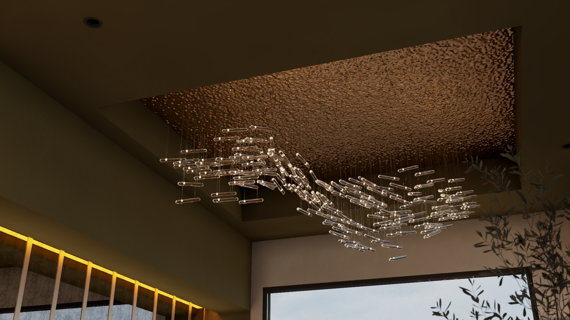 餐厅和水烟休闲室室内设计丨沙特阿拉伯-20