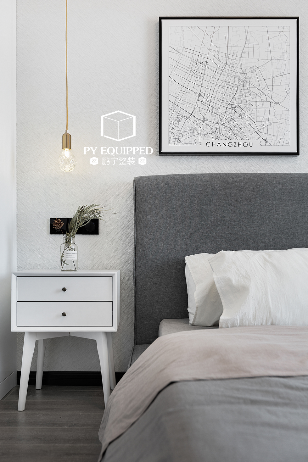 125㎡极简北欧风，白色空间的人性化细节设计-25