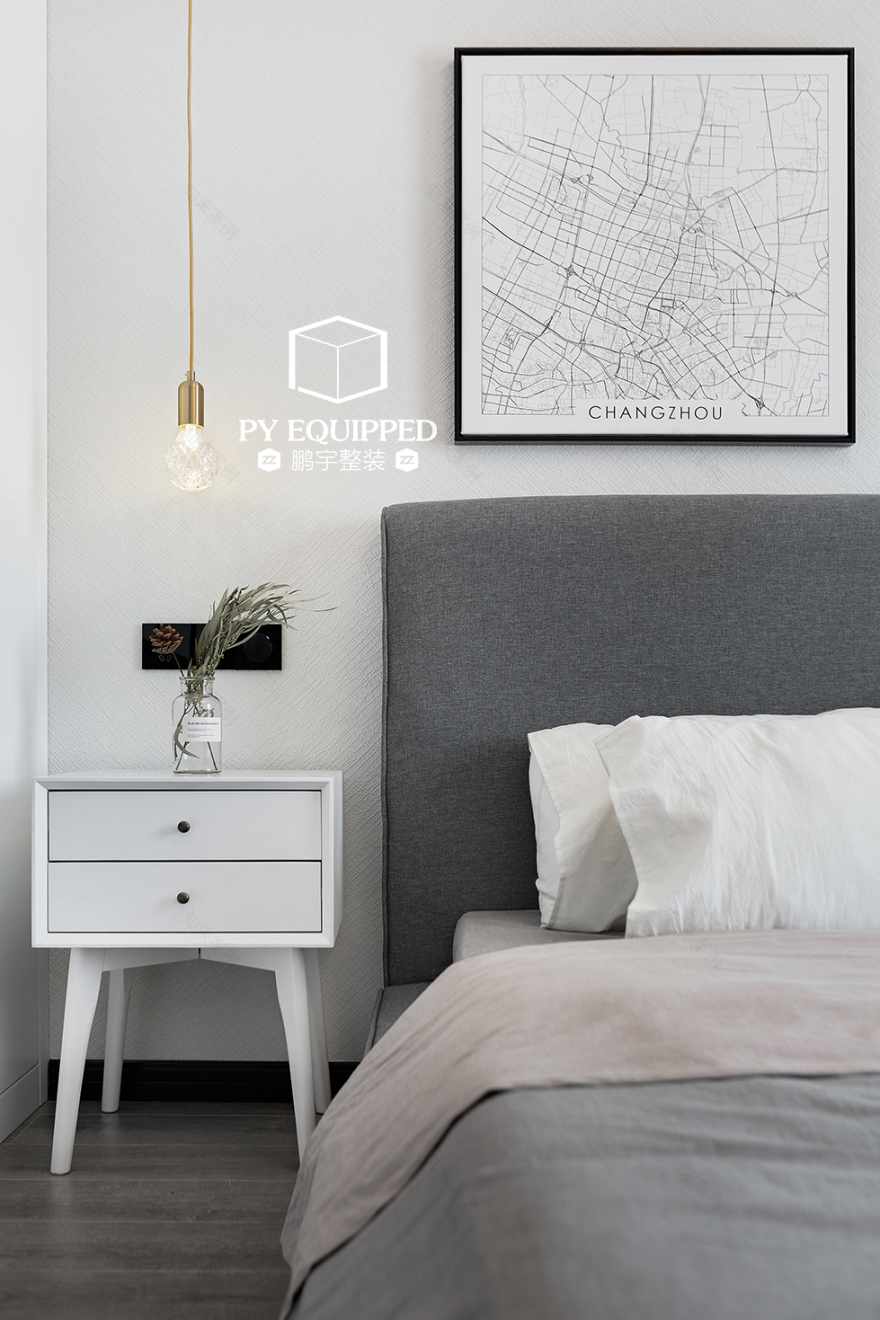 125㎡极简北欧风,白色空间的人性化细节设计-25