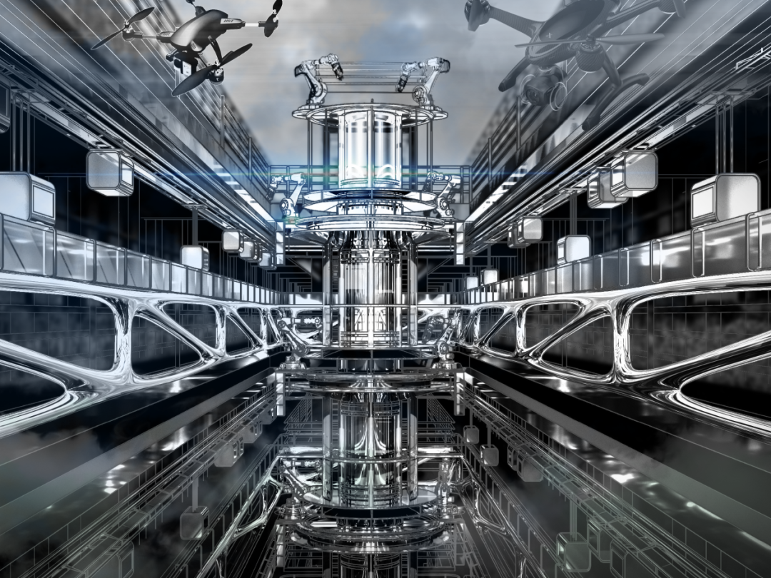 酷哦！广美学弟的惊人工作量！“炫技又不失造型功底”的广美荣誉奖毕设！极具未来感的设计：低空经济重构校园空间结构和未来生活图景！-82