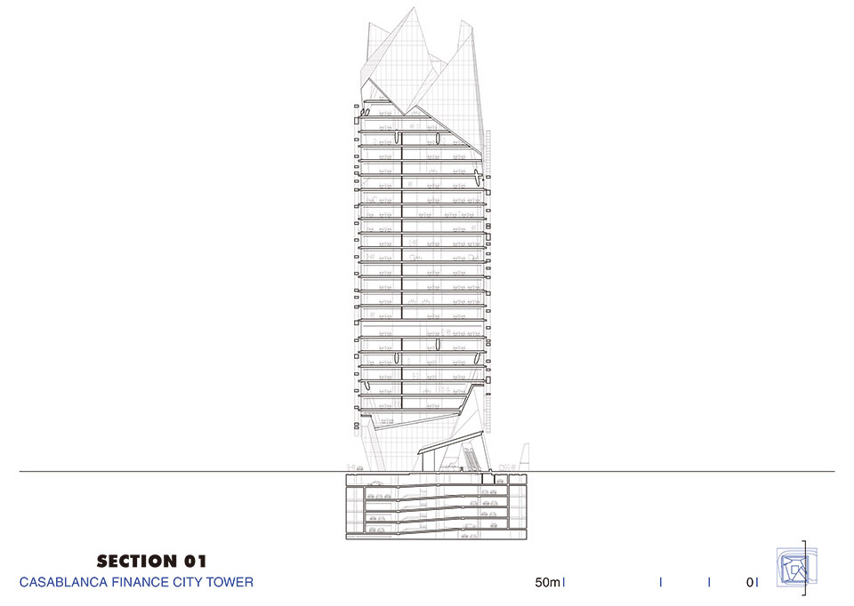卡萨布兰卡金融城大厦丨摩洛哥卡萨布兰卡丨Morphosis-55