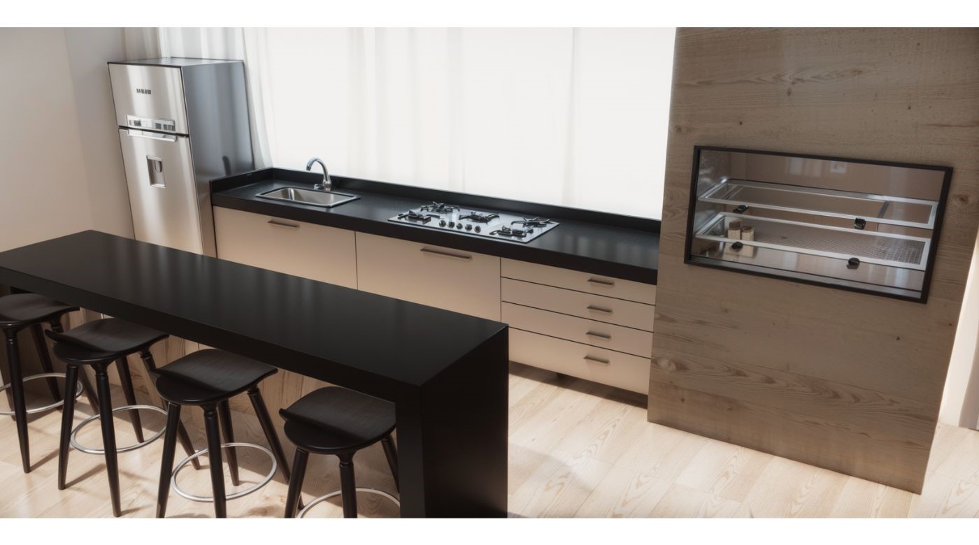 Renderização | Área Gourmet e Cozinha-9