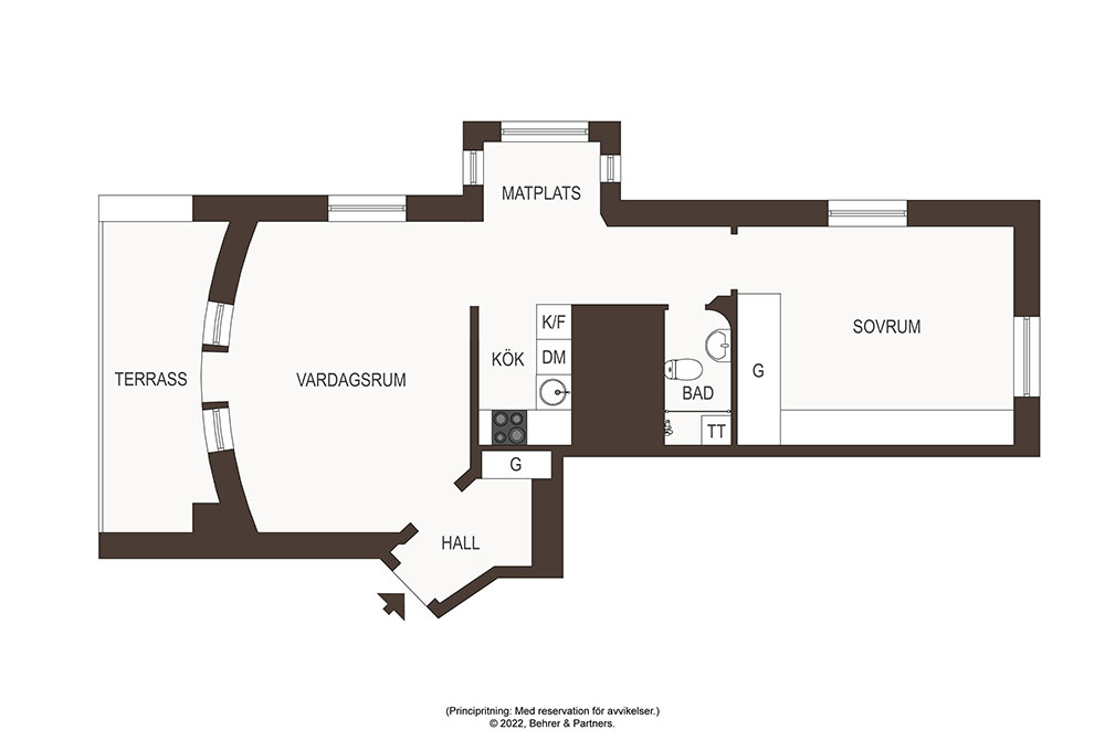 斯德哥尔摩小公寓 | 精致设计,大阳台与教堂美景-25