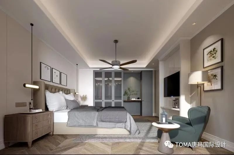 水晶湖郡 | 唐玛国际打造轻奢美式空间,生活如画,品味高雅-14
