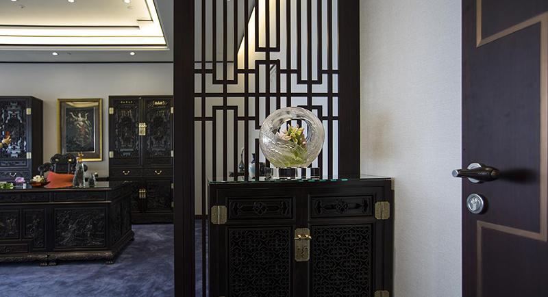 香港 ICC 中投国际控股新中式风格办公空间设计-28