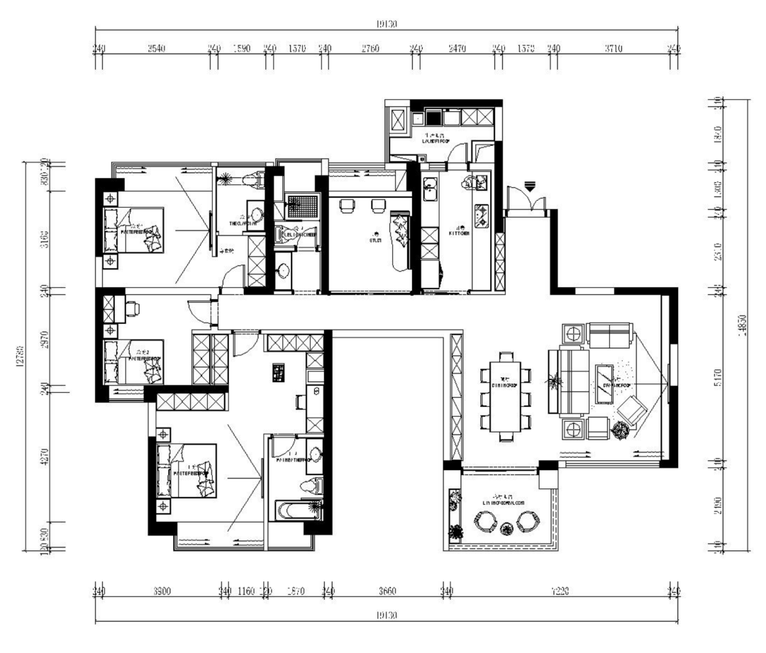 蔚蓝·卡地亚 蔚蓝阁 · 意式现代高空平层设计-19