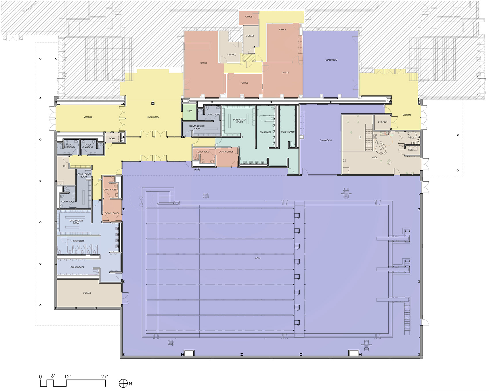 美国Jefferson高中游泳馆-31
