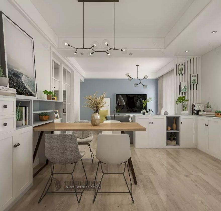 105㎡北欧风三居室,功能与舒适完美融合-28