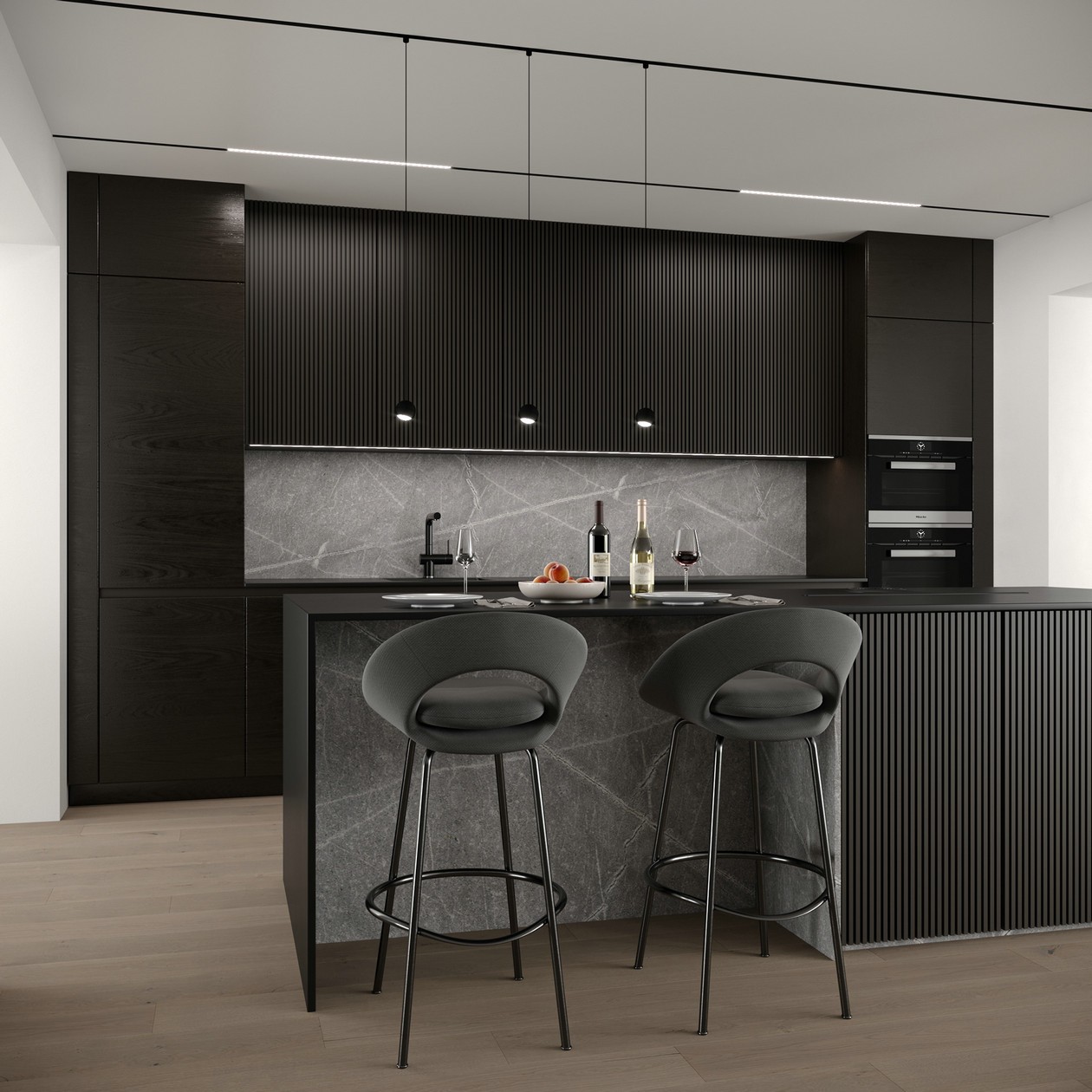 原木+高级黑 精致的设计超有格调！-4