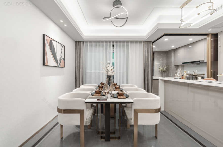 恒久的质感美学·东原麓·印长江 180 户型样板间丨中国长沙丨IDEAL DESIGN 上海逸碟建筑设计咨询有限公司-13