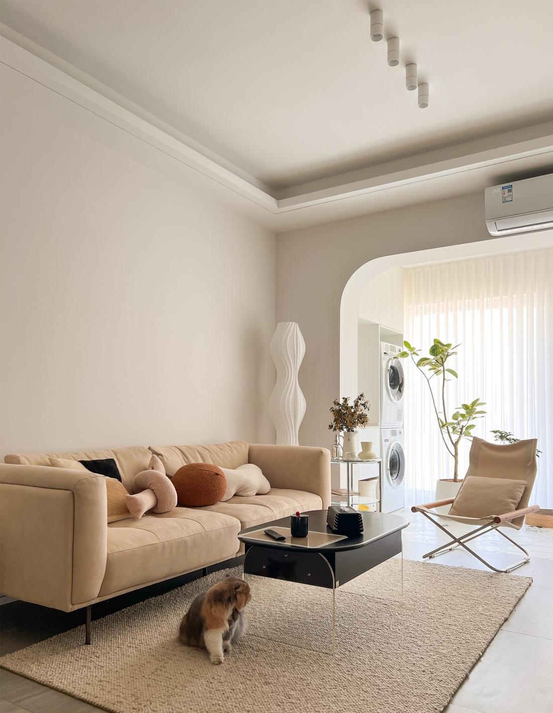 奶油北欧风精装房改造,90 后新人的温馨二人居-7