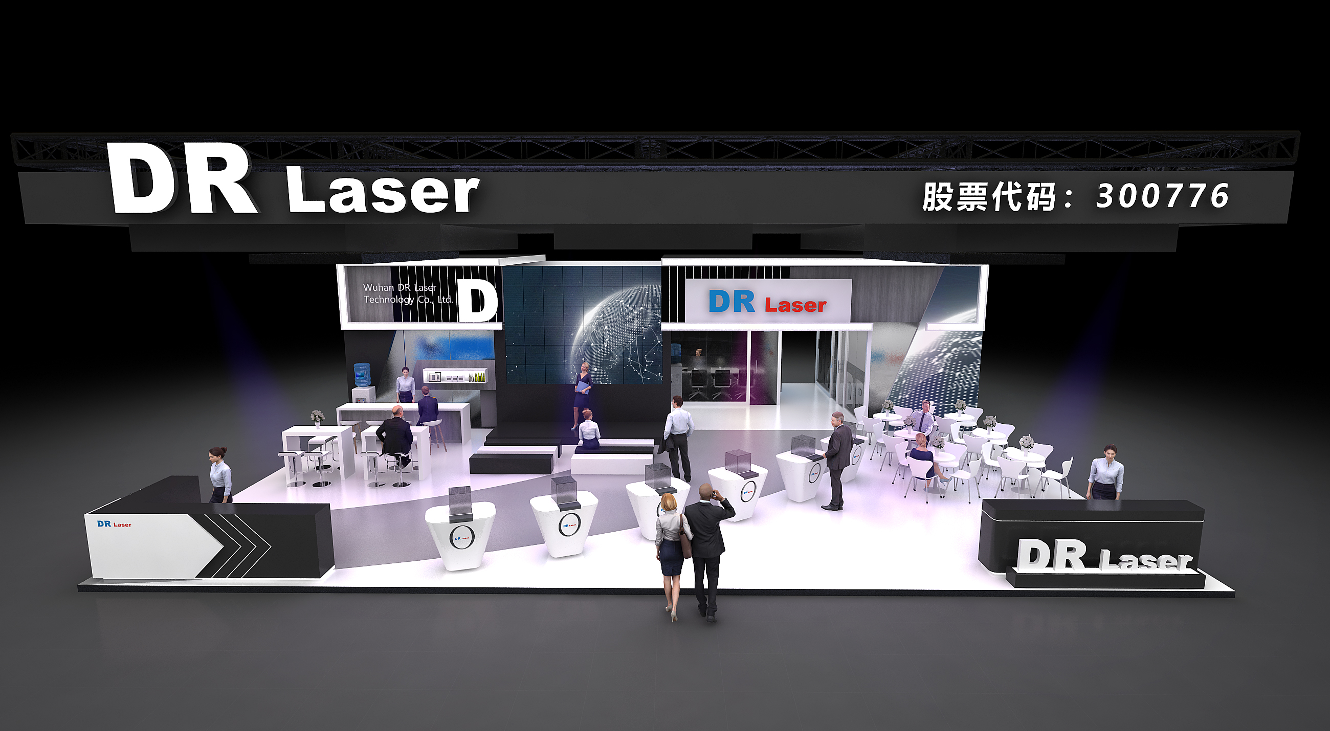 帝尔 光伏展 4面开科技光伏展台方案分享-8