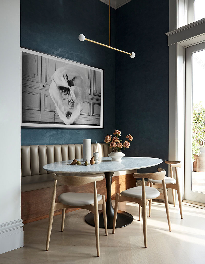 现代古典灰蓝色调的维多利亚式住宅设计-6