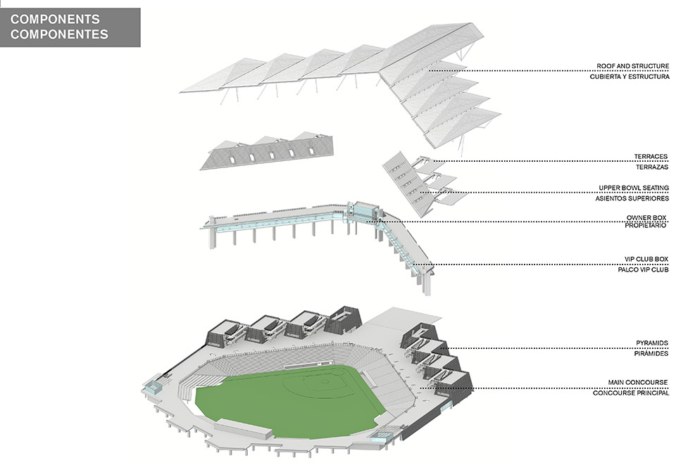 墨西哥红魔队新主场  阿尔弗雷多·哈普·埃卢体育中心丨墨西哥墨西哥城丨FGP Atelier + Taller ADG-29