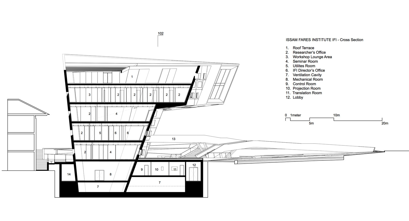 Issam Fares Institute – American University of Beirut  Zaha Hadid Architects-93