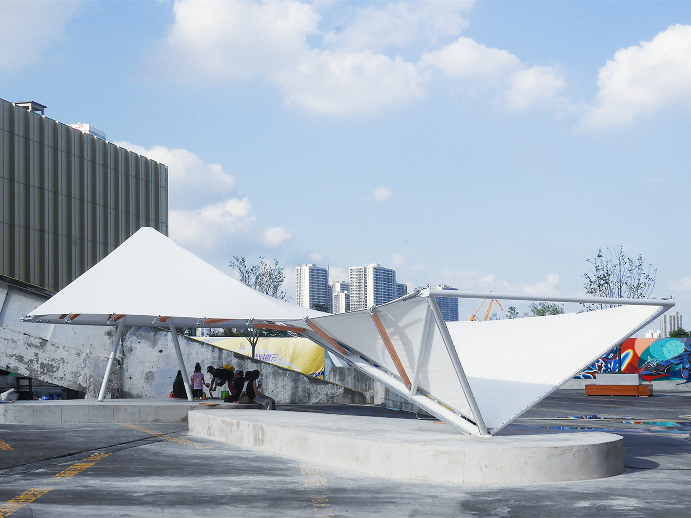 上海纸鸢亭装置丨中国上海丨同济大学建筑与城市规划学院-3