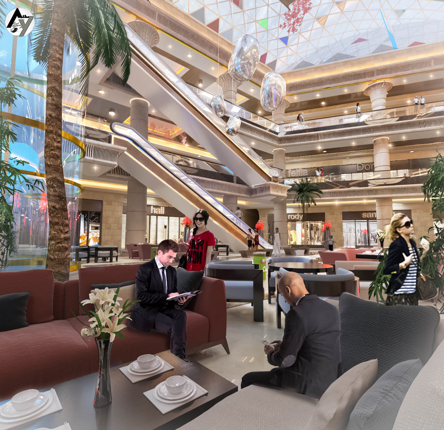 Bashtil 火车站购物中心丨埃及丨Diaconsult 办公室-23