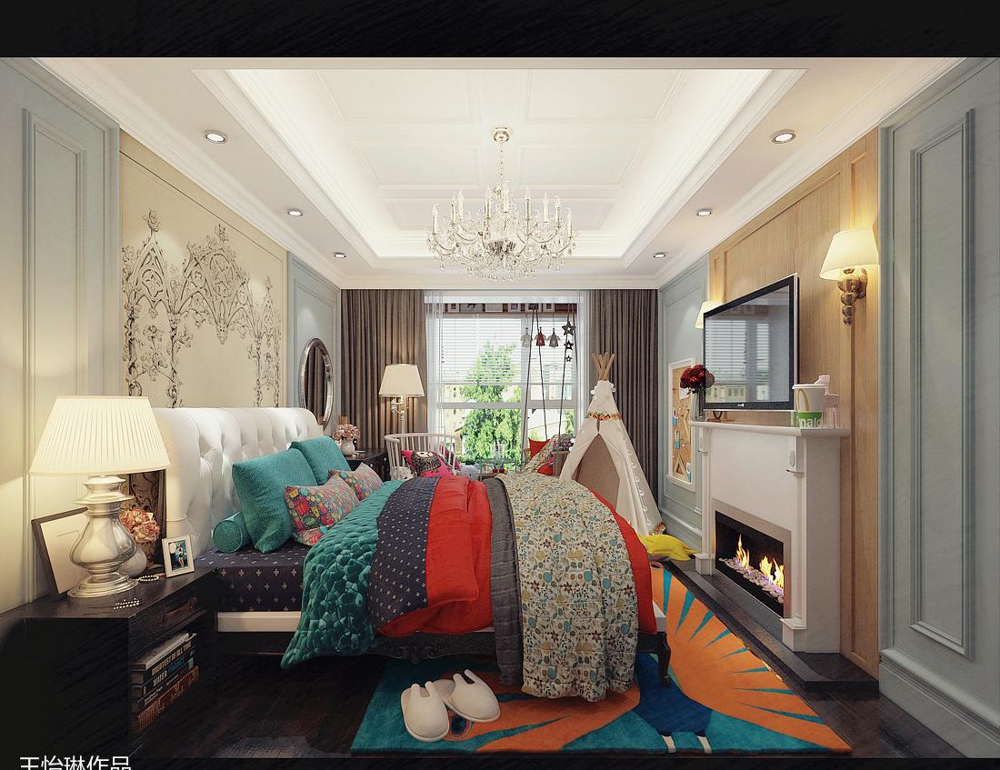 
传统美式室内设计方案 -3