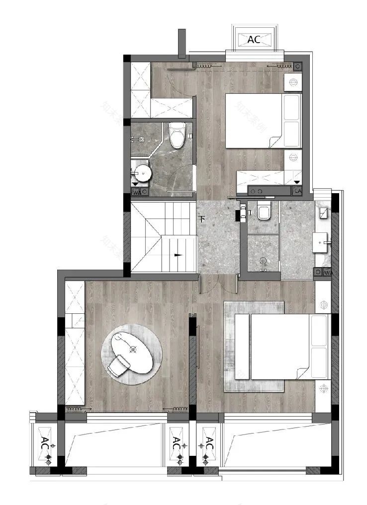 京投发展锦悦府-- 叠拼样板间 | 室内外共存的宁静空间-59