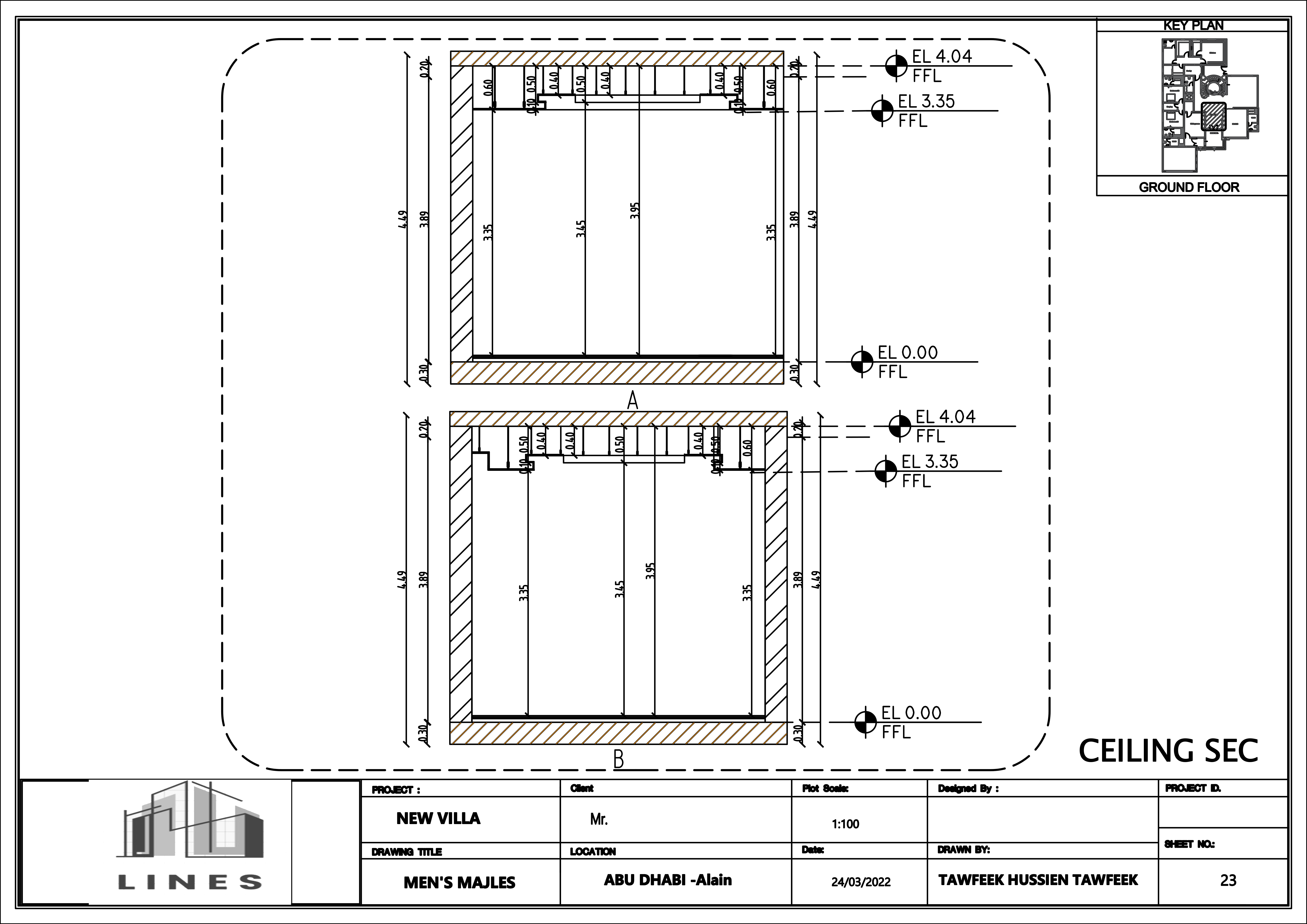 shop drawing for reception hall-22