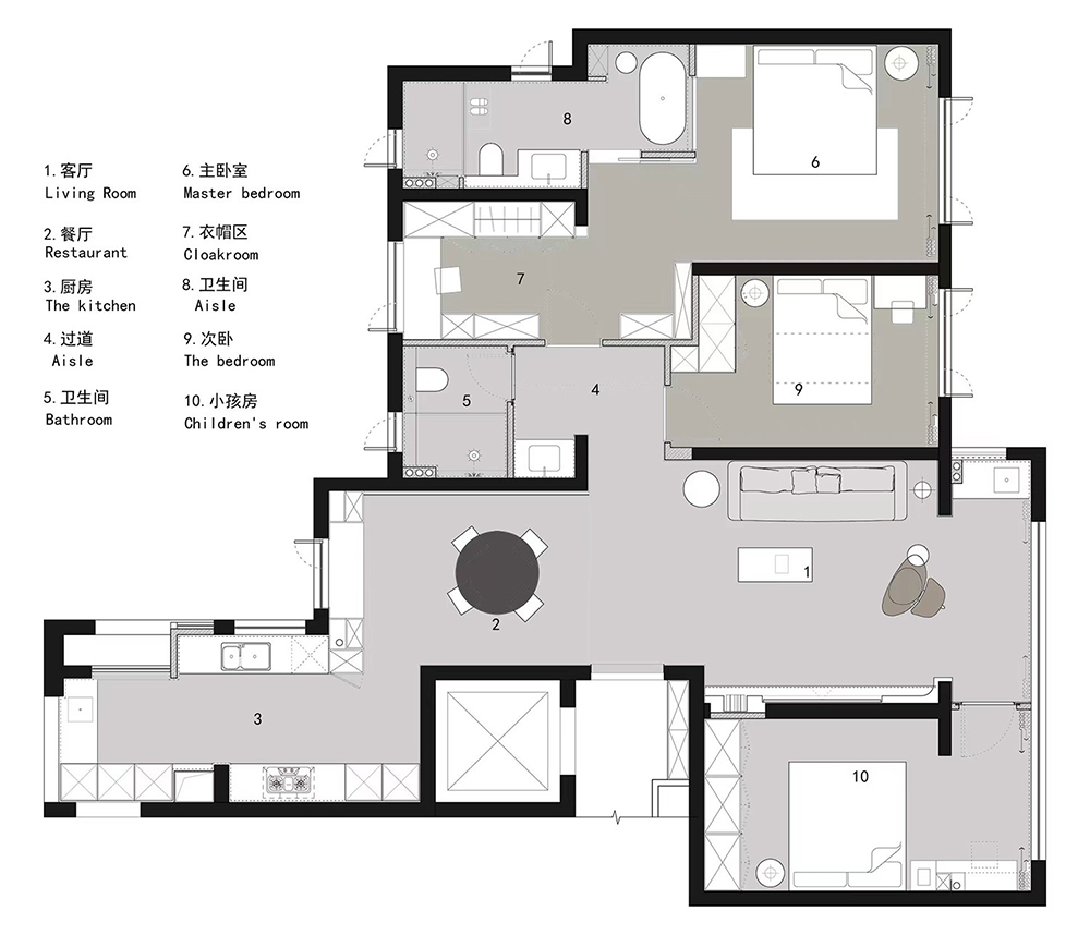 安适如常平层丨中国广州丨10°STUDIO 傅俣迪,逅界空间设计-82