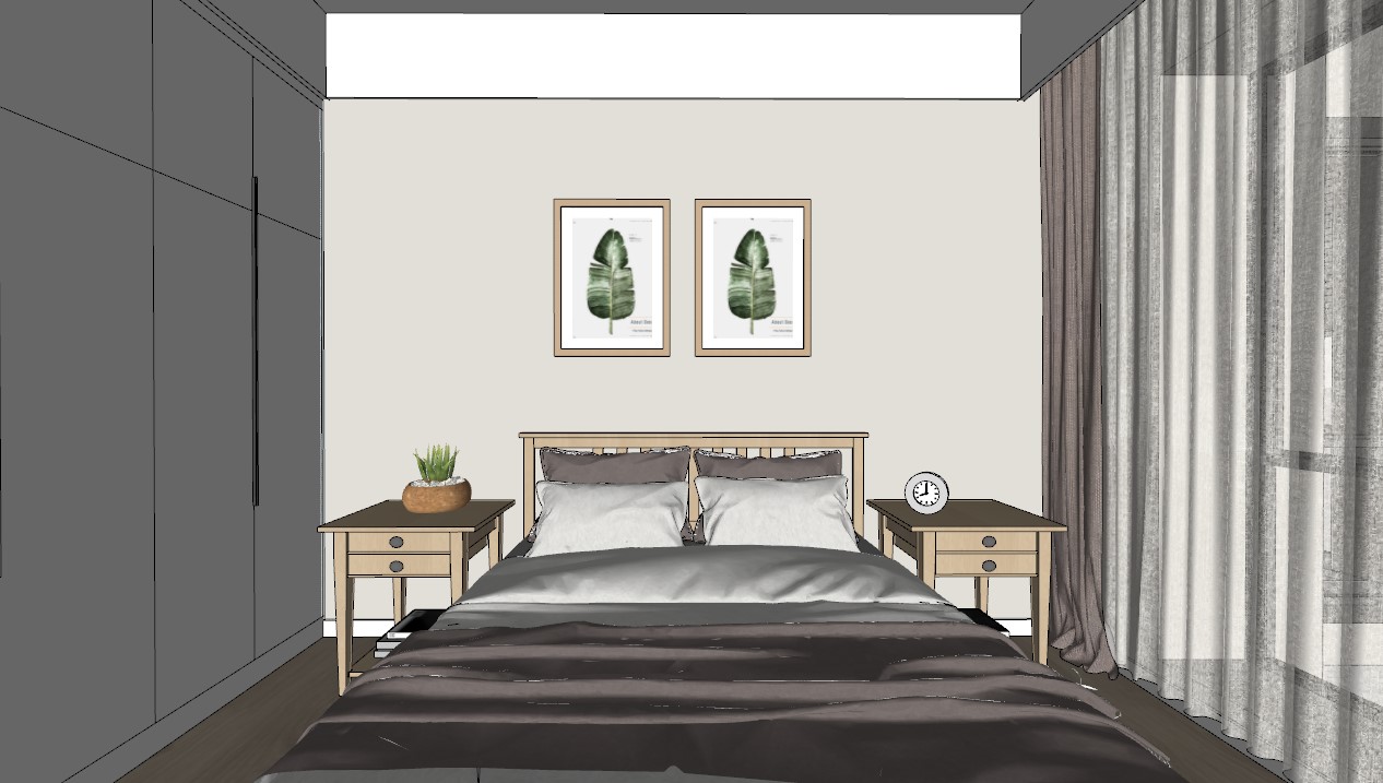 免费的SketchUp客厅模型-6