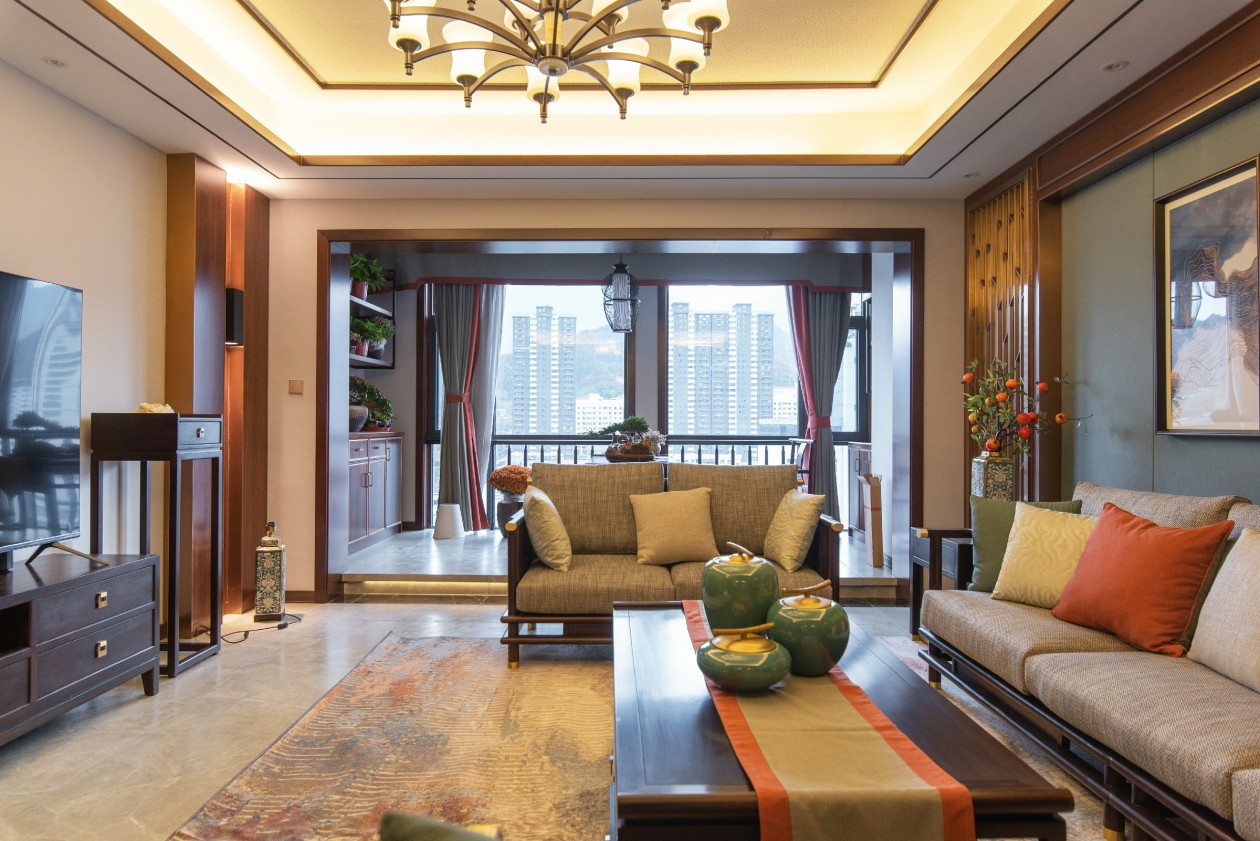 栾川新中式美式混搭家居设计-7