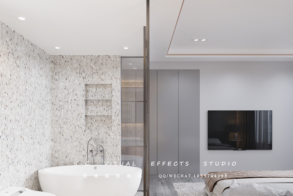 北京某现代轻奢公寓设计亮点解读-9