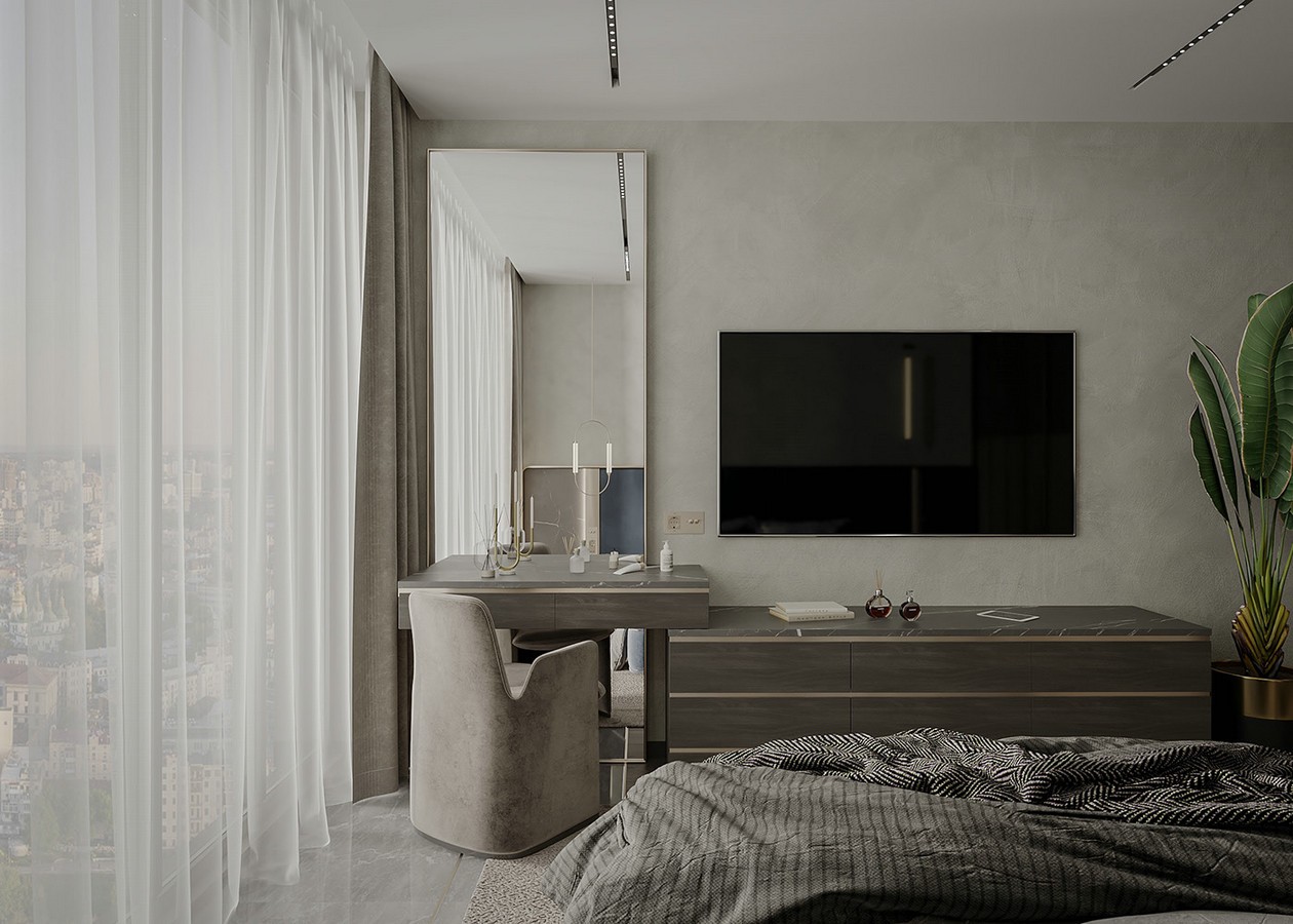 乌克兰基辅115㎡公寓 打造温暖柔和的住宅空间-12