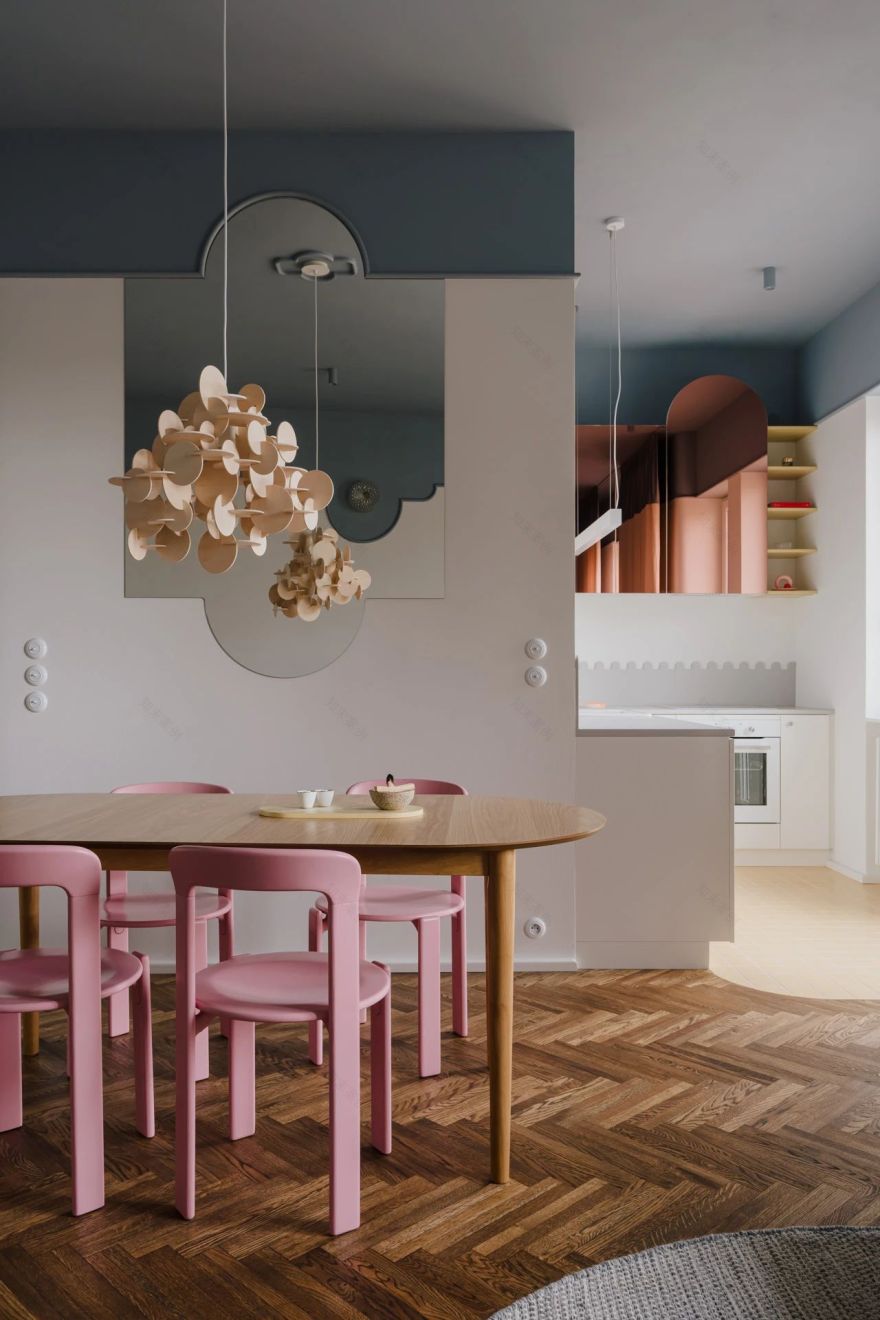色彩缤纷的公寓|华沙某公寓丨波兰华沙丨LA FALA STUDIO-11