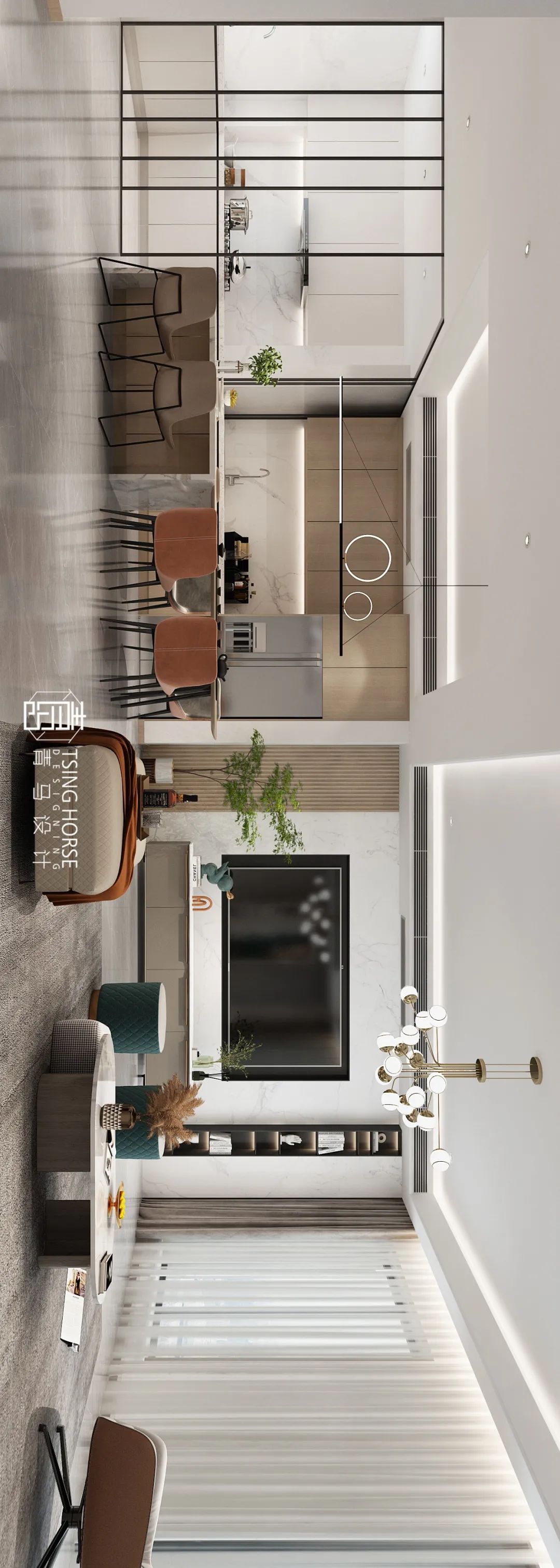 河与墅联排 | 现代风格演绎生活美学-62