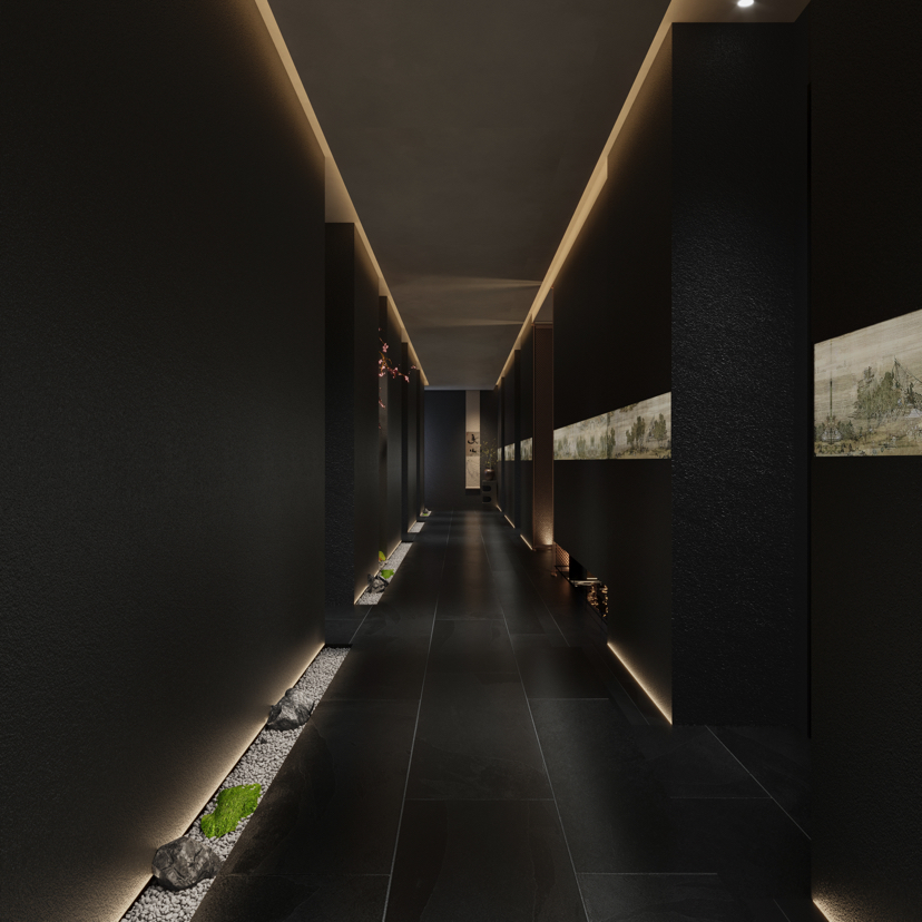 私人会所 东方极简韵味碰撞丨中国南京丨璞云空间设计-12