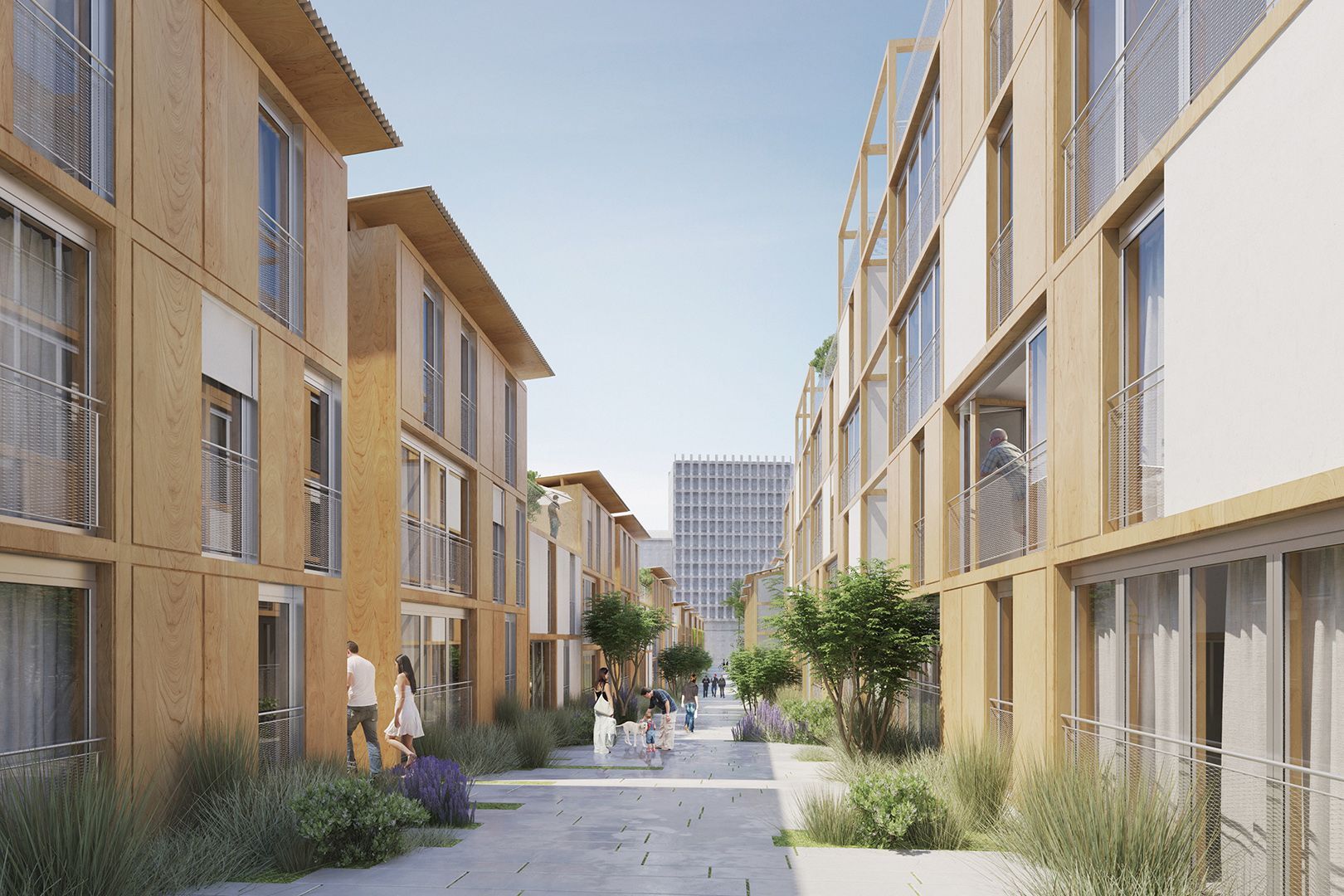 巴黎街角的诗意栖息 | 木质连廊赋予老城区新生-11