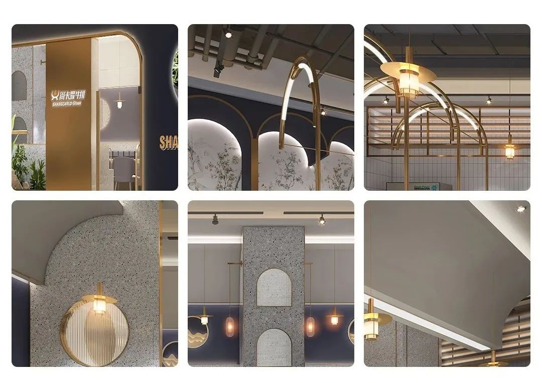 弧形搭建尚卡罗牛排空间秩序——漳州旗舰店设计-31