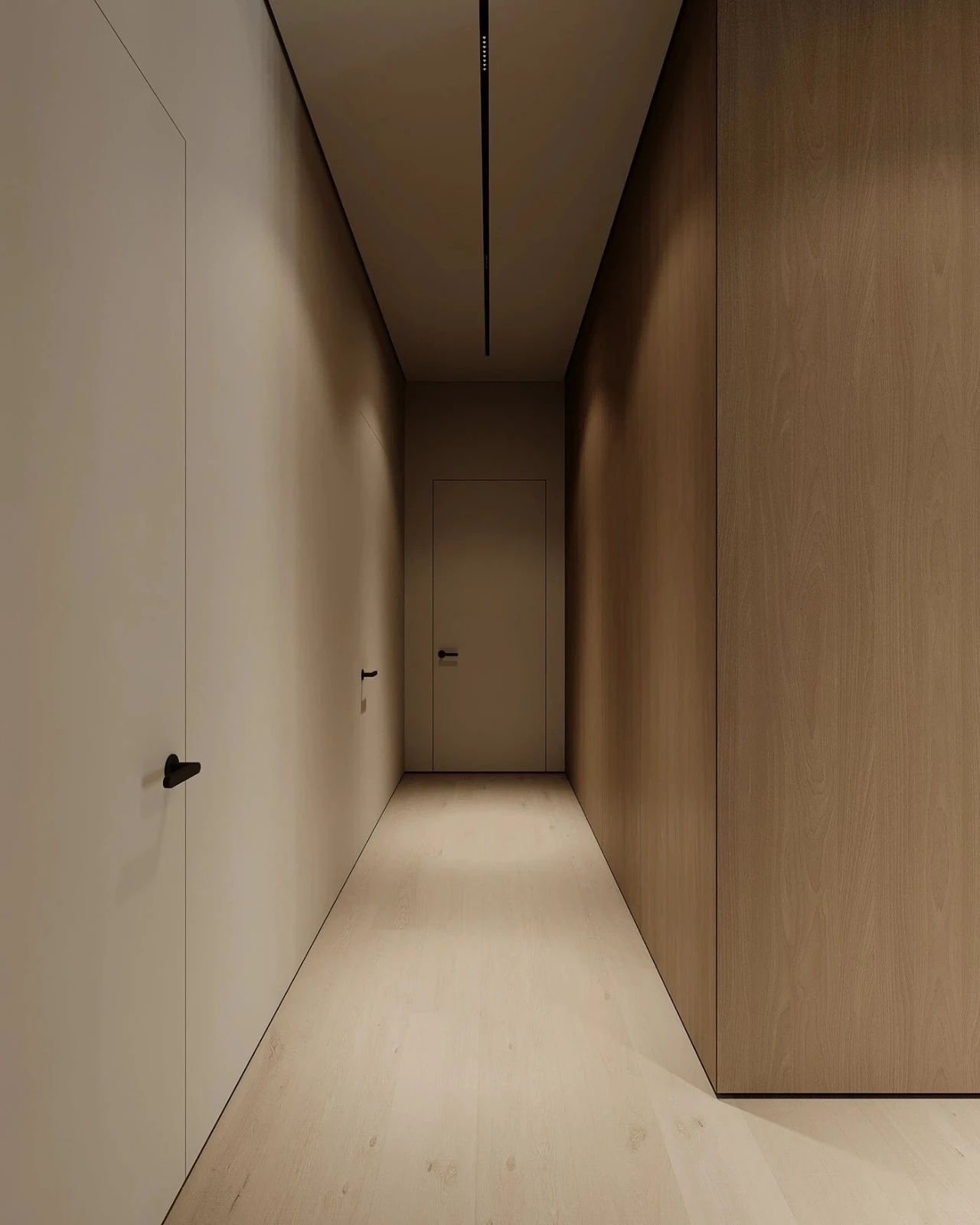 原木系奶油风极简空间loft公寓设计丨URSA STUDIO-33