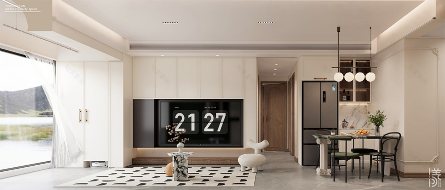 轻法式复古之家丨深圳漾空间设计有限公司-17