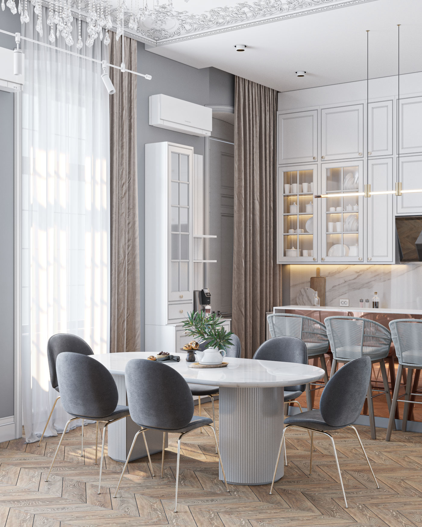 巴库的现代巴黎式室内丨阿塞拜疆-5