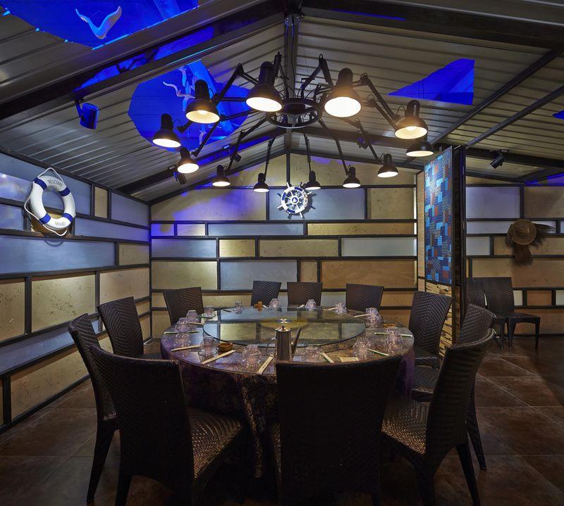 小渔莊海鲜舜耕路 | 倪泽团队打造600㎡自然怀旧空间-13