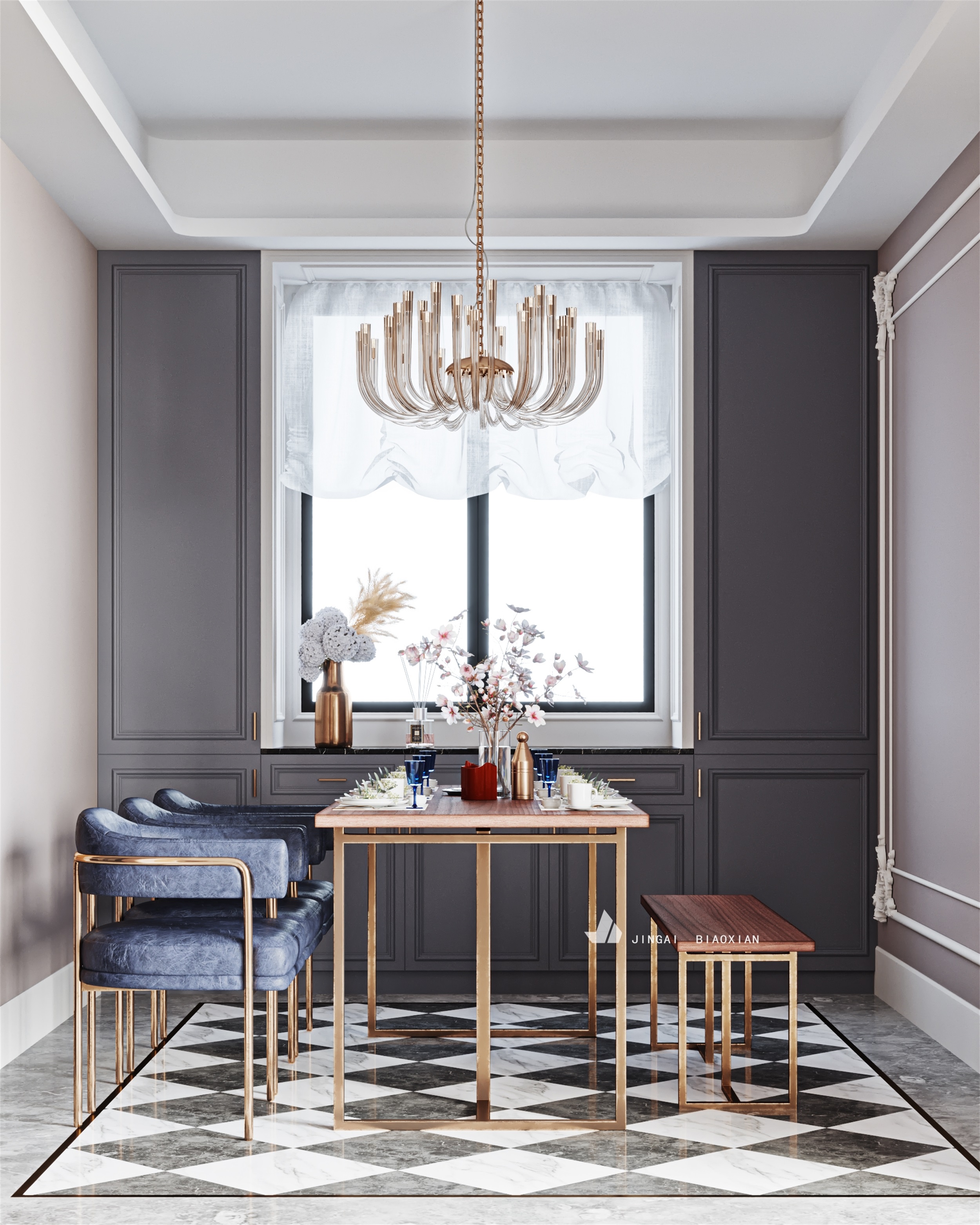 现代简约客餐厅设计案例-36