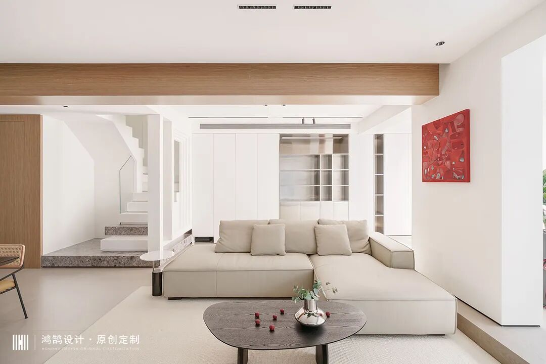 160㎡轻盈体量化空间，穿插设计手法，极致的简约-24