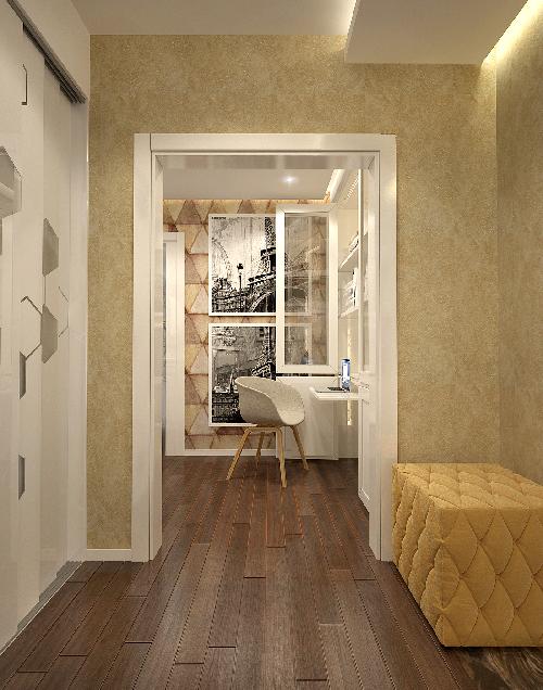 67平米公寓室内设计项目丨俄罗斯莫斯科丨莫斯科设计学院室内设计工作室-23